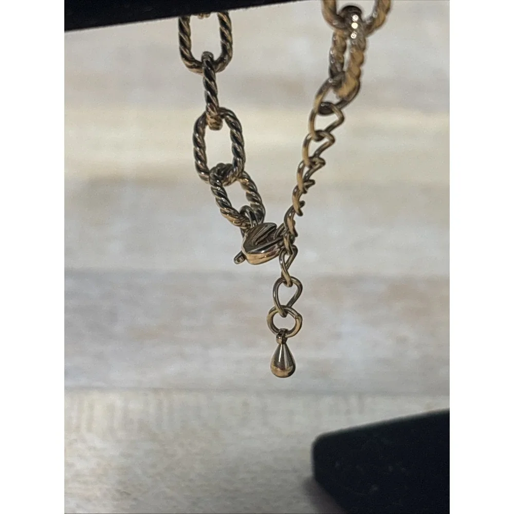 Vintage Y2K Michael Kors Sensational Perfume Charm Gold Tone Link Bracelet